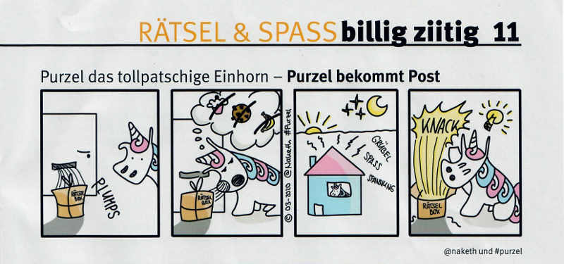 Purzel, das tollpatschige Einhorn